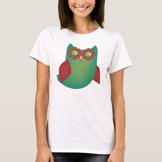 Retro Hoot Owl T-Shirt (Front)