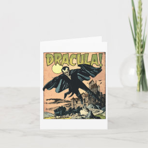 Retro Horror Movie Monster Vampire Vintage Hallowe Card