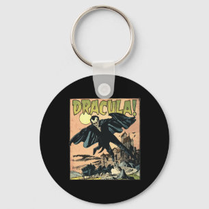 Retro Horror Movie Monster Vampire Vintage Hallowe Key Ring