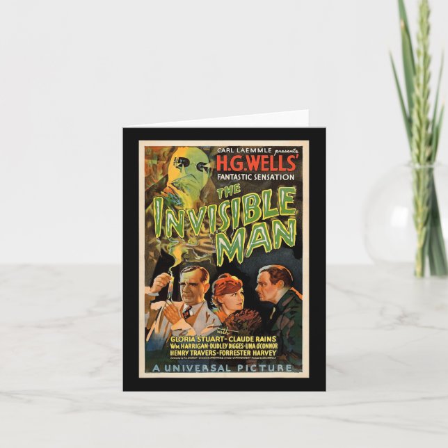 Retro Horror Movie S Monsters Halloween  Card (Front)