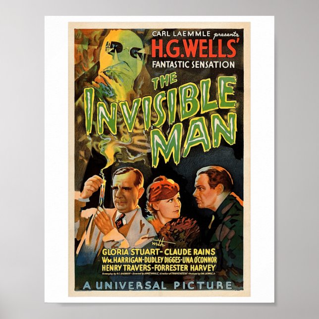 Retro Horror Movie S Monsters Halloween  Poster (Front)