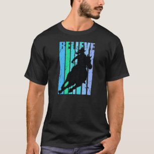 Retro Horse Riding Birthday Vintage Distressed Hor T-Shirt