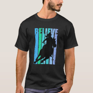 Retro Horse Riding Birthday Vintage Distressed Hor T-Shirt