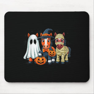 Retro Horse Witch Y Halloween Pumpkin Women Men Ki Mouse Mat