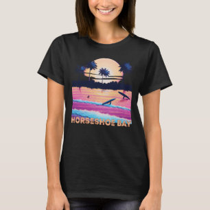 Retro Horseshoe Bay Bermuda Souvenir Surf T-Shirt