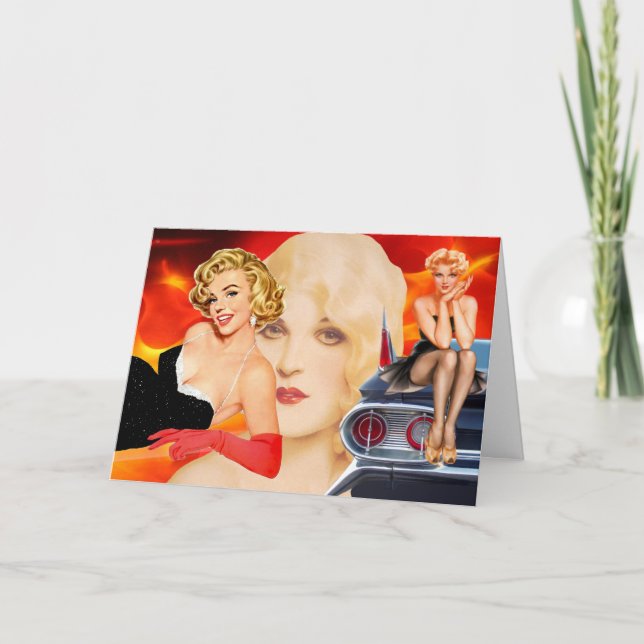 Retro Hot Birthday Card (Front)