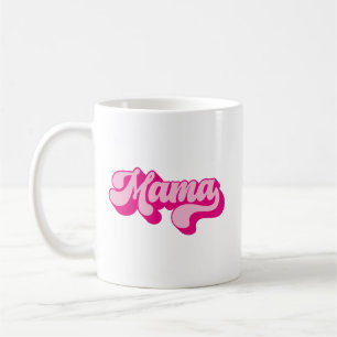 Retro Hot Pink Mama Photo Coffee Mug