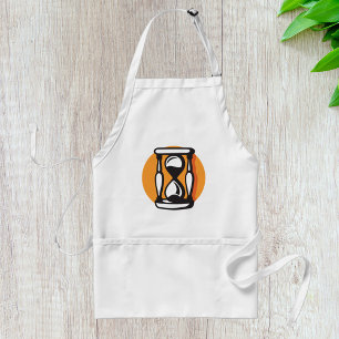 Retro Hourglass Timer Minimalist Time Standard Apron