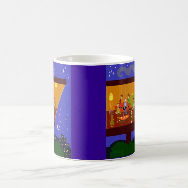 Retro House Party Fun Jet Set Art Design Coffee Mug (Center)