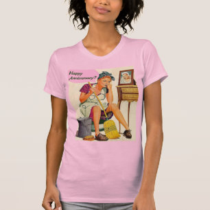 Retro Housewife Anniversary T-Shirt
