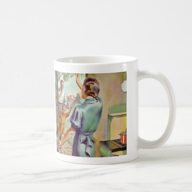 Retro Housewife Coffee Mug (Right)