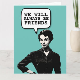 RETRO HOUSEWIFE FUNNY BIRTHDAY GIRL FRIEND CARD