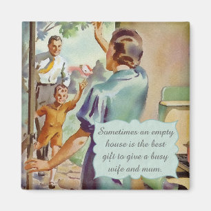 Retro Housewife Magnet