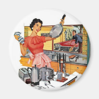 Retro Housewife Magnet