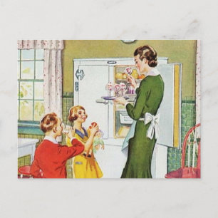 Retro Housewife Postcard