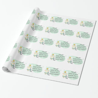 Retro Houswife Hates the Vacuum Wrapping Paper