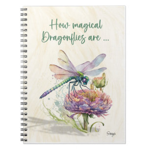 Retro How Magical Dragonflies Are Notebook