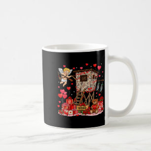 Retro Hunting Duck Camo Baby Cupid Valentines Coffee Mug