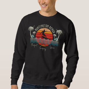 Retro Huntington Beach Surfing Sweatshirt