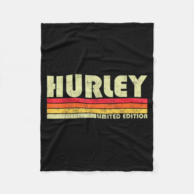 Retro Hurley Home State Cool 70s 80s Style Sunset  Fleece Blanket (Front)