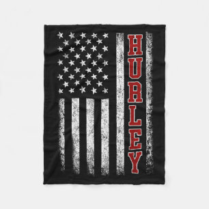 Retro Hurley Home State Cool 70s 80s Style Sunset Fleece Blanket