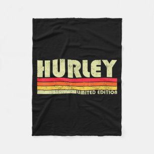 Retro Hurley Home State Cool 70s 80s Style Sunset  Fleece Blanket