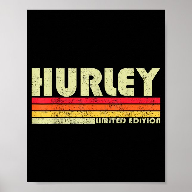 Retro Hurley Home State Cool 70s 80s Style Sunset  Poster (Front)