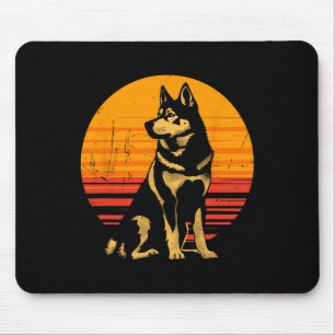 Retro Husky Dog Owner Gift Vintage Siberian Husky Mouse Mat