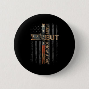 Retro I Can't But I Know A Guy Christian Faith Bel 6 Cm Round Badge