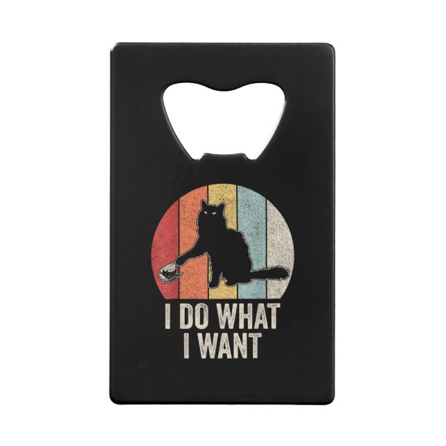 Retro I Do What I Want Cat Shirt Cat Lover Owner G (Front)