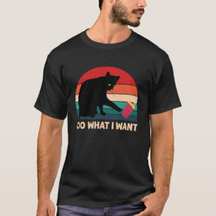 Retro i do what i want Vintage cat 1 T-Shirt