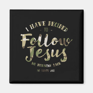 Retro I Have Decided To Follow Jesus Clic Redleg C Magnet