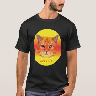 Retro I Lave Cats Costume   Art T-Shirt