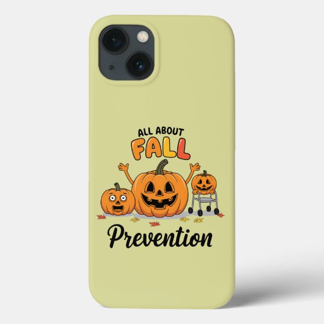 Retro I Love Fall Prevention Fall Occupational  Case-Mate iPhone Case (Back)