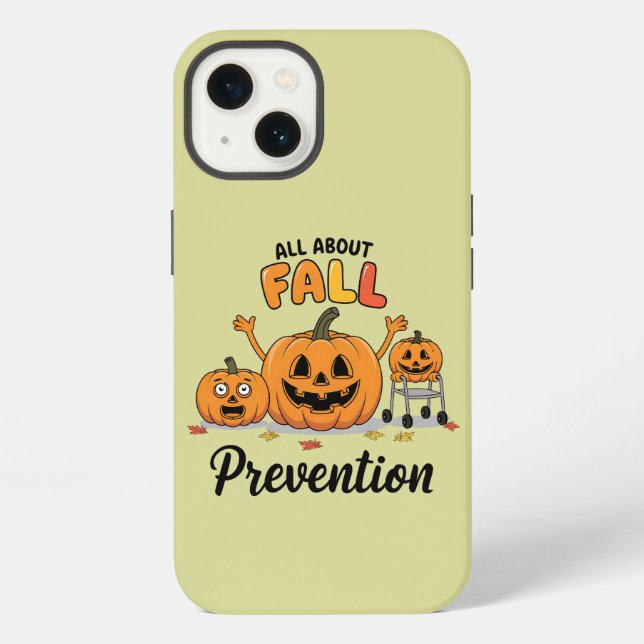 Retro I Love Fall Prevention Fall Occupational  iPhone Case (Back)