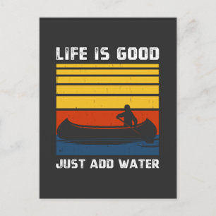 Retro I Need A Good Paddling Kayaking Kayaker Holiday Postcard