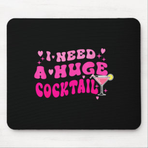 Retro I Need A Huge Tail Funny Party Drinking Gift Mouse Mat