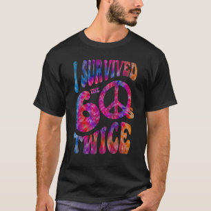 Retro I SURVIVED My SIXTIES TWICE 70th Birthday Jo T-Shirt