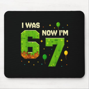 Retro I Was 6 Now I'm 7 Birthday Gift For Boys Kid Mouse Mat