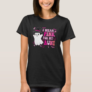 Retro I Wear Pink For My Aunt Halloween Cute Pink T-Shirt