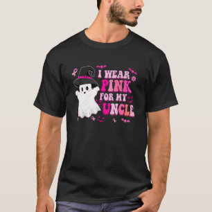 Retro I Wear Pink For My Uncle Halloween Cute Pink T-Shirt
