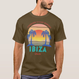 Retro Ibiza Beach Cherish Every Sunset T-Shirt