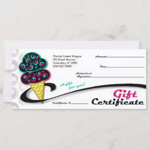 Retro Ice Cream Cone - Gift Certificates