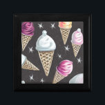 Retro Ice Cream Cones Gift Box<br><div class="desc">Retro Ice Cream Cones</div>