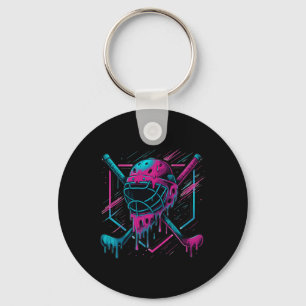 Retro Ice Cream Hockey For Boys Kids And Youth Hoc Key Ring