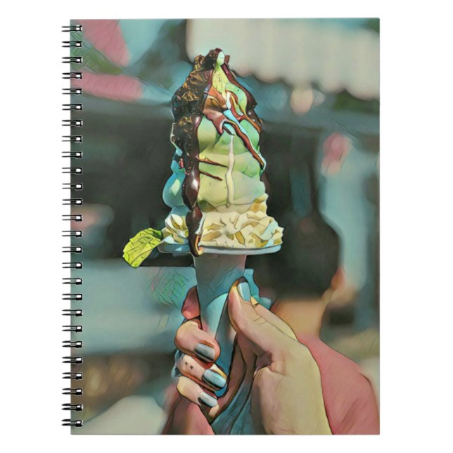 Retro ice cream popsicle notebook (Front)