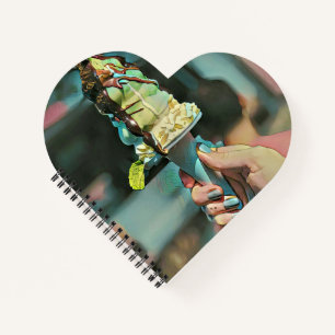 Retro ice cream popsicle notebook