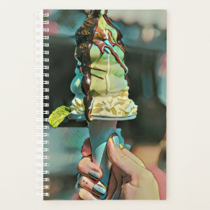 Retro ice cream popsicle planner