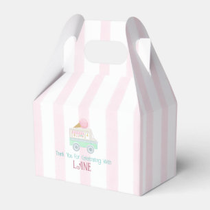 Retro Ice Cream Social Ice Cream Truck Favour Box