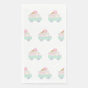 Retro Ice Cream Truck Party Napkin